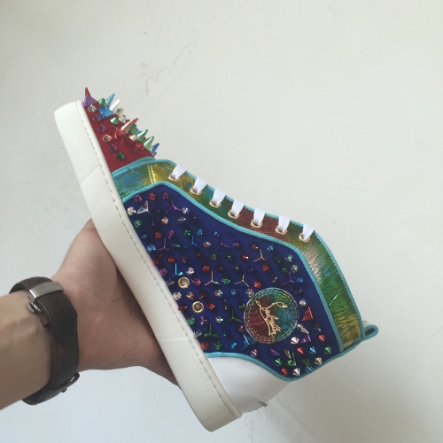 Replica Christian Louboutin CL High Tops Shoes For Men #232489, $125.80 USD, [ITEM#232489], Replica Christian Louboutin High Top Shoes outlet from China