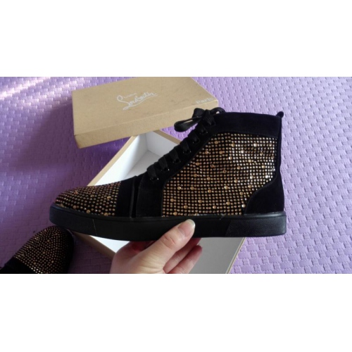 Replica Christian Louboutin CL High Tops Shoes For Men #238766 $98.00 USD for Wholesale