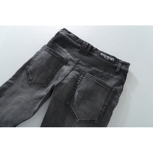 Replica Balmain Jeans For Men Trousers #260896 $68.00 USD for Wholesale