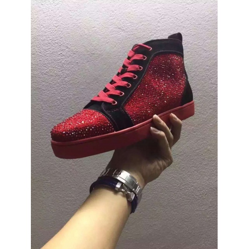 Replica Christian Louboutin CL High Tops Shoes For Women #265386 $115.00 USD for Wholesale