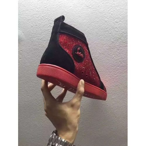 Replica Christian Louboutin CL High Tops Shoes For Men #265392 $115.00 USD for Wholesale