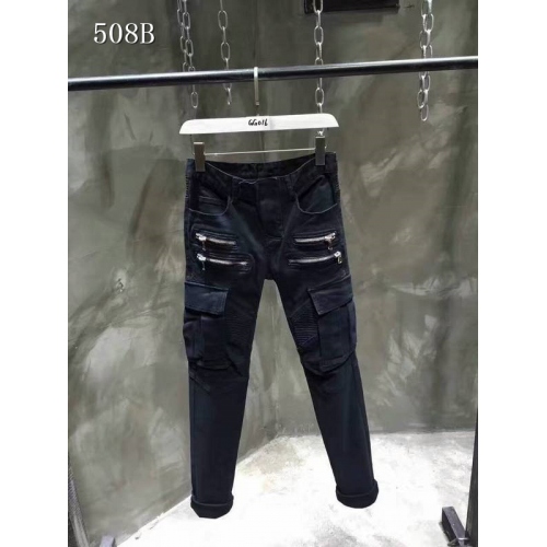 Replica Balmain Jeans For Men #321207, $68.00 USD, [ITEM#321207], Replica Balmain Jeans outlet from China