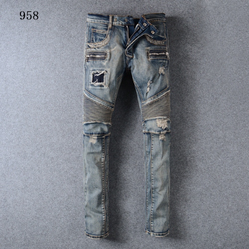 Replica Balmain Jeans For Men #321217, $68.00 USD, [ITEM#321217], Replica Balmain Jeans outlet from China