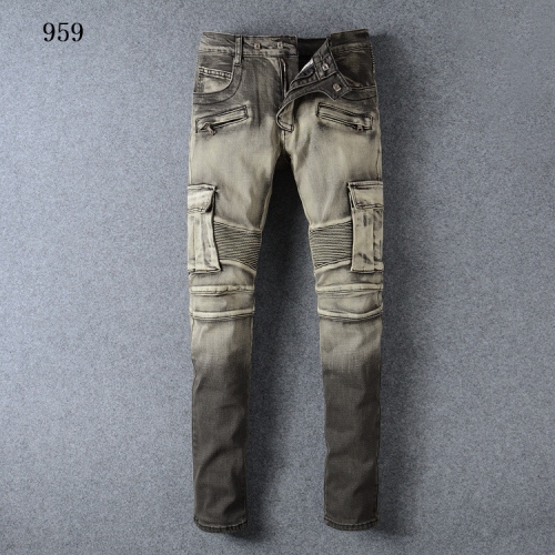 Replica Balmain Jeans For Men #321218, $68.00 USD, [ITEM#321218], Replica Balmain Jeans outlet from China