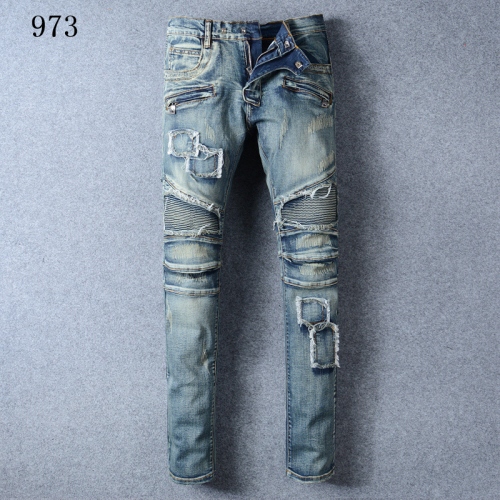 Replica Balmain Jeans For Men #321219, $68.00 USD, [ITEM#321219], Replica Balmain Jeans outlet from China