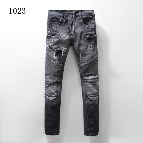 Replica Balmain Jeans For Men #321227, $64.00 USD, [ITEM#321227], Replica Balmain Jeans outlet from China