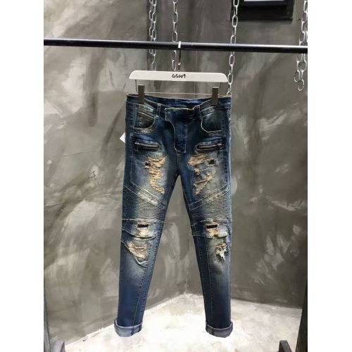 Replica Balmain Jeans For Men #321230, $68.00 USD, [ITEM#321230], Replica Balmain Jeans outlet from China