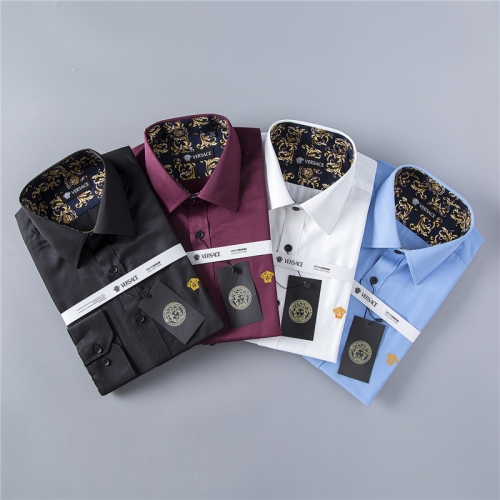 Replica Versace Shirts Long Sleeved For Men #353914 $34.00 USD for Wholesale