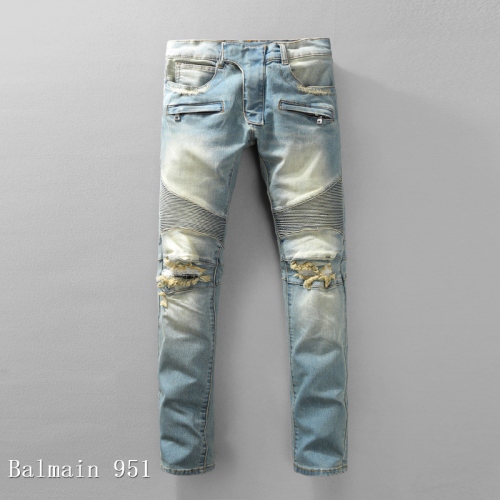 Replica Balmain Jeans For Men #364710, $64.00 USD, [ITEM#364710], Replica Balmain Jeans outlet from China