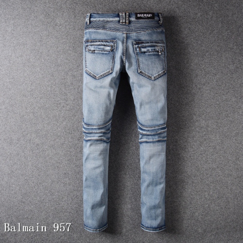 Replica Balmain Jeans For Men #364711, $64.00 USD, [ITEM#364711], Replica Balmain Jeans outlet from China