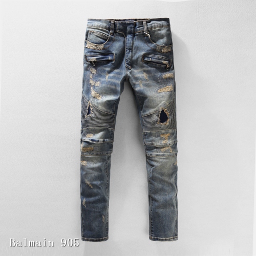 Replica Balmain Jeans For Men #364739, $68.00 USD, [ITEM#364739], Replica Balmain Jeans outlet from China