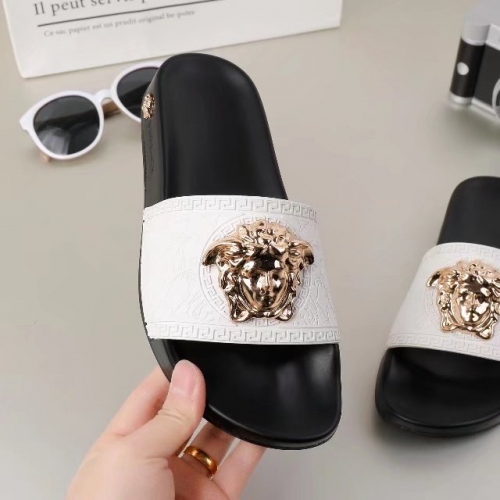Replica Versace Slippers For Men #365641 $45.00 USD for Wholesale