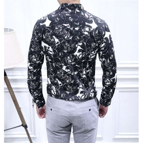 Replica Dolce & Gabbana Shirts Long Sleeved For Men #428480 $80.00 USD for Wholesale