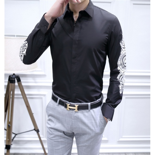 Replica Dolce & Gabbana Shirts Long Sleeved For Men #428641 $86.50 USD for Wholesale