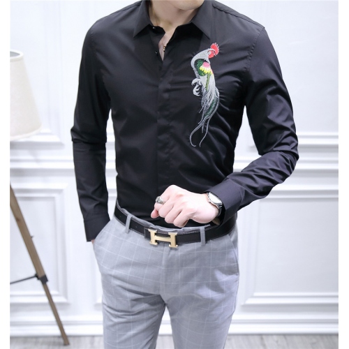 Replica Dolce & Gabbana Shirts Long Sleeved For Men #428645 $86.50 USD for Wholesale