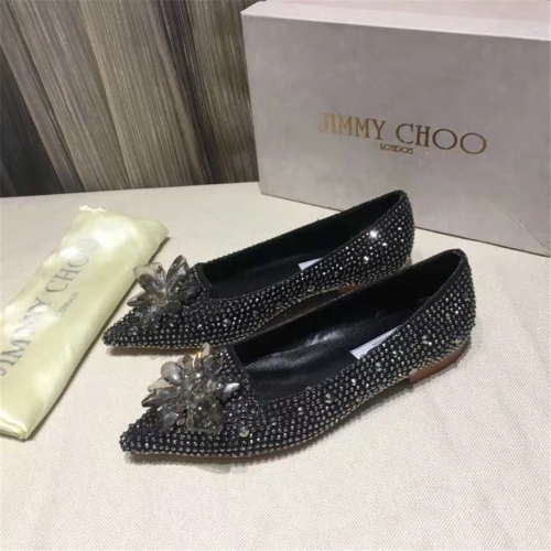 Replica Jimmy Choo Flat Shoes For Women #436597, $91.00 USD, [ITEM#436597], Replica Jimmy Choo Fashion Shoes outlet from China