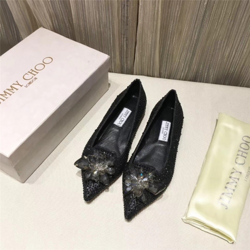 Replica Jimmy Choo Flat Shoes For Women #436605, $91.00 USD, [ITEM#436605], Replica Jimmy Choo Fashion Shoes outlet from China