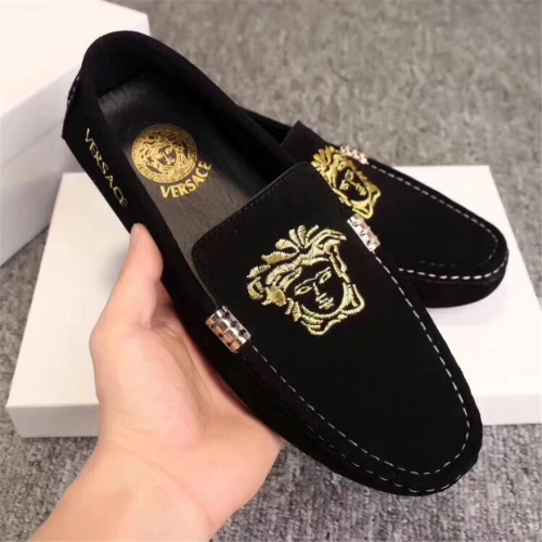 Replica Versace Leather Shoes For Men #441875, $80.60 USD, [ITEM#441875], Replica Versace Leather Shoes outlet from China