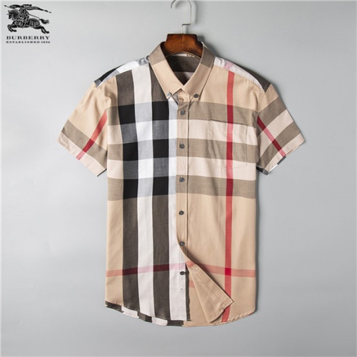 Replica Burberry Shirts Short Sleeved For Men #477331, $34.00 USD, [ITEM#477331], Replica Burberry Shirts outlet from China