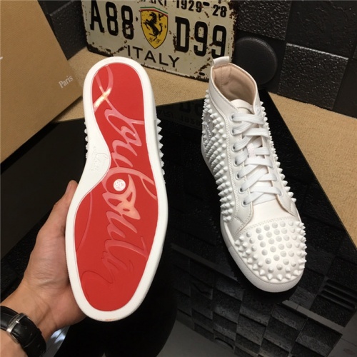 Replica Christian Louboutin CL High Tops Shoes For Men #477766 $85.00 USD for Wholesale