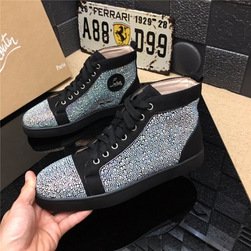 Replica Christian Louboutin CL High Tops Shoes For Men #477784, $85.00 USD, [ITEM#477784], Replica Christian Louboutin High Top Shoes outlet from China