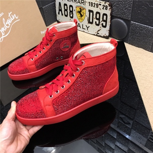 Replica Christian Louboutin CL High Tops Shoes For Men #477785, $85.00 USD, [ITEM#477785], Replica Christian Louboutin High Top Shoes outlet from China