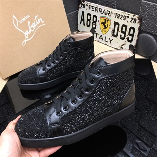 Replica Christian Louboutin CL High Tops Shoes For Men #478427, $82.00 USD, [ITEM#478427], Replica Christian Louboutin High Top Shoes outlet from China