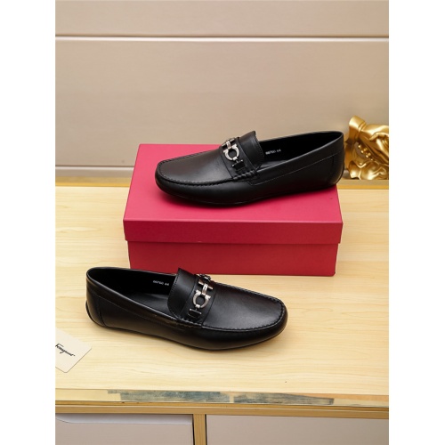 Replica Salvatore Ferragamo SF Leather Shoes For Men #481336 $72.00 USD for Wholesale