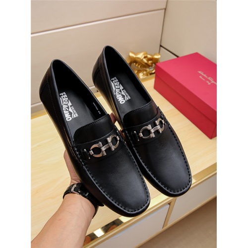 Replica Salvatore Ferragamo SF Leather Shoes For Men #481336 $72.00 USD for Wholesale