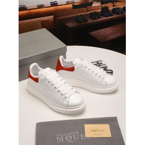 Replica Alexander McQueen Leather Shoes For Women #485004 $80.00 USD for Wholesale
