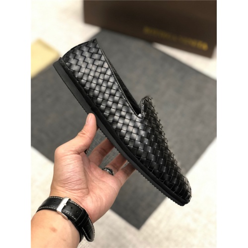 Replica Bottega Veneta Leather Shoes For Men #486922 $85.00 USD for Wholesale
