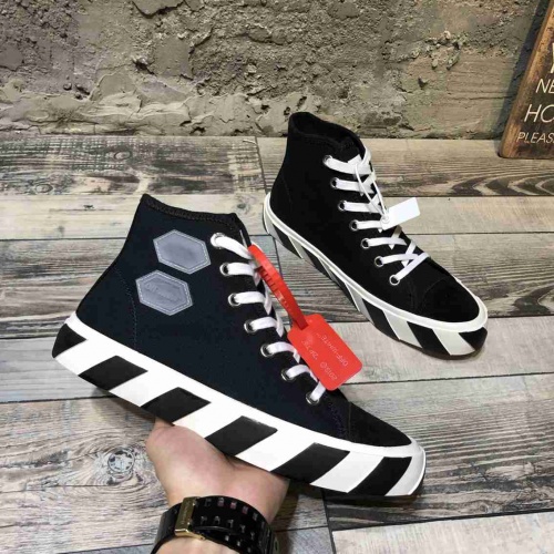 Replica OFF-White High Tops Shoes For Men #519739 $80.00 USD for Wholesale