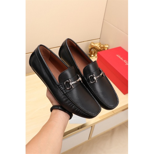 Replica Ferragamo Leather Shoes For Men #524119, $76.00 USD, [ITEM#524119], Replica Salvatore Ferragamo Leather Shoes outlet from China