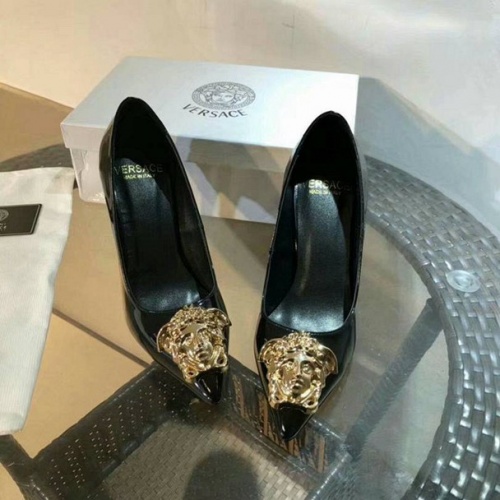 Replica Versace High-Heeled Shoes For Women #525686 $76.00 USD for Wholesale