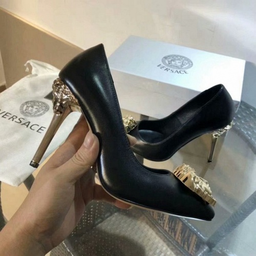 Replica Versace High-Heeled Shoes For Women #525686 $76.00 USD for Wholesale