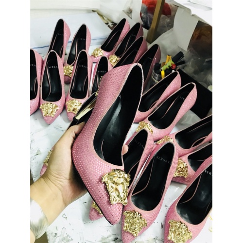 Replica Versace High-Heeled Shoes For Women #528484 $80.00 USD for Wholesale