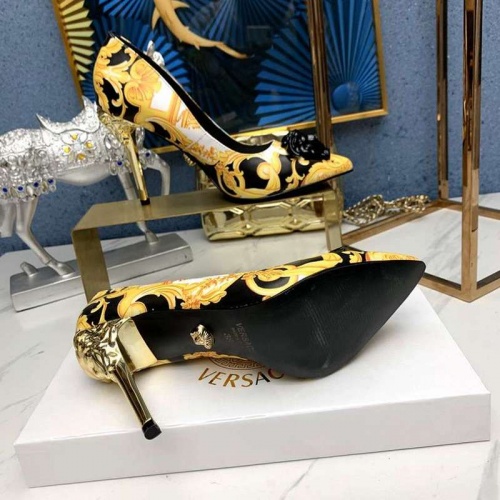 Replica Versace High-Heeled Shoes For Women #532451, $82.00 USD, [ITEM#532451], Replica Versace High-Heeled Shoes outlet from China