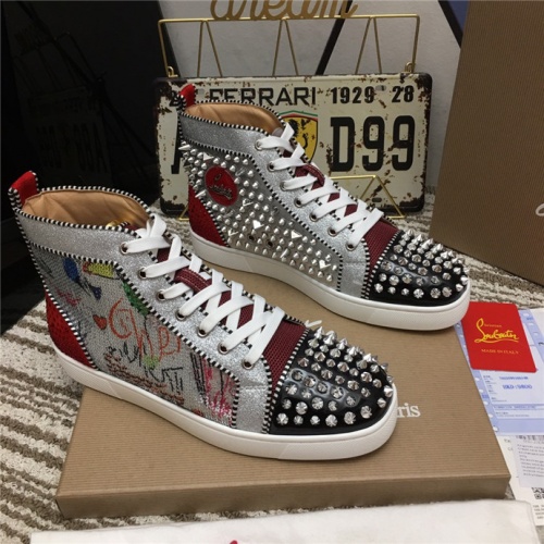 Replica Christian Louboutin High Tops Shoes For Men #533183, $96.00 USD, [ITEM#533183], Replica Christian Louboutin High Top Shoes outlet from China