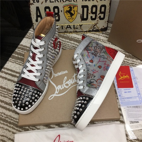 Replica Christian Louboutin High Tops Shoes For Men #533183 $96.00 USD for Wholesale