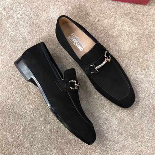 Replica Ferragamo Leather Shoes For Men #533958, $125.00 USD, [ITEM#533958], Replica Salvatore Ferragamo Leather Shoes outlet from China