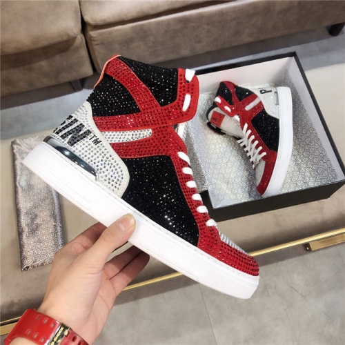Replica Philipp Plein PP High Tops Shoes For Men #536722, $102.00 USD, [ITEM#536722], Replica Philipp Plein PP High Tops Shoes outlet from China