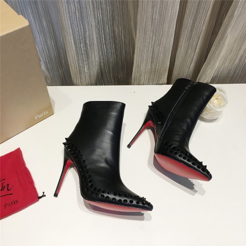 Replica Christian Louboutin Boots For Women #538845, $105.00 USD, [ITEM#538845], Replica Christian Louboutin Boots outlet from China