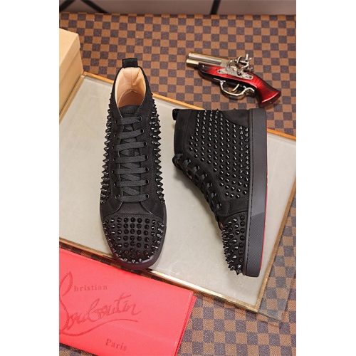 Replica Christian Louboutin High Tops Shoes For Men #543647, $82.00 USD, [ITEM#543647], Replica Christian Louboutin High Top Shoes outlet from China