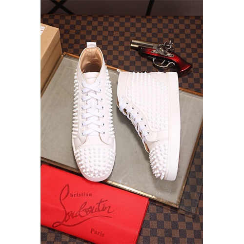 Replica Christian Louboutin High Tops Shoes For Men #543649, $82.00 USD, [ITEM#543649], Replica Christian Louboutin High Top Shoes outlet from China