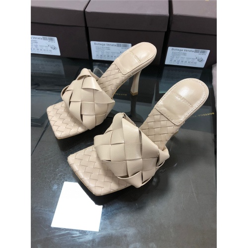Replica Bottega Veneta BV High-Heeled Sandal For Women #560065, $81.00 USD, [ITEM#560065], Replica Bottega Veneta BV Slippers outlet from China
