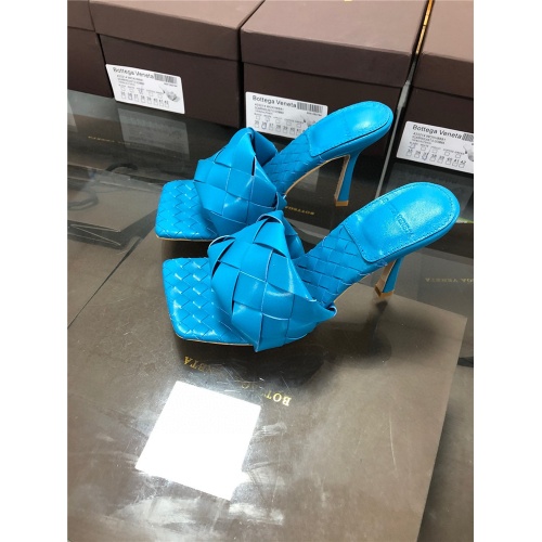 Replica Bottega Veneta BV High-Heeled Sandal For Women #560066, $81.00 USD, [ITEM#560066], Replica Bottega Veneta BV Slippers outlet from China