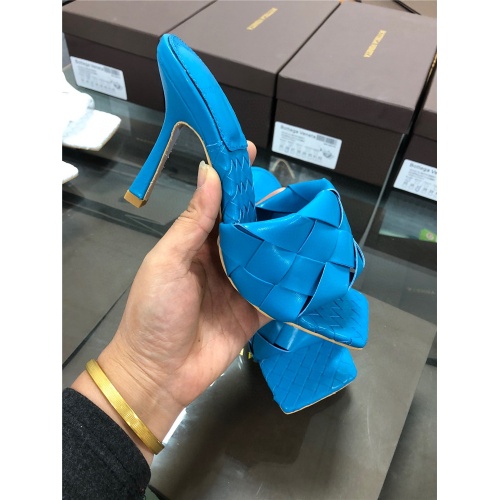 Replica Bottega Veneta BV High-Heeled Sandal For Women #560066 $81.00 USD for Wholesale