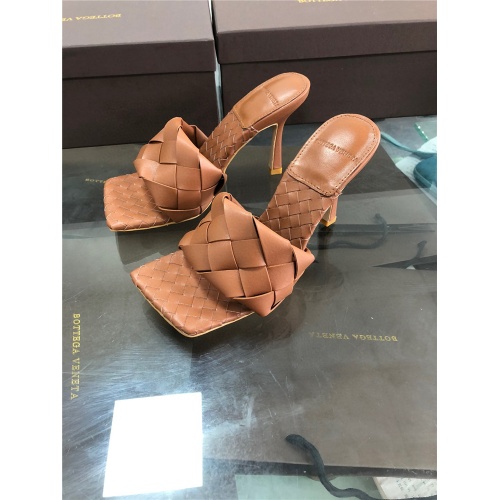 Replica Bottega Veneta BV High-Heeled Sandal For Women #560068, $81.00 USD, [ITEM#560068], Replica Bottega Veneta BV Slippers outlet from China