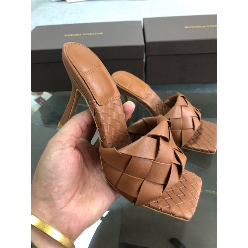 Replica Bottega Veneta BV High-Heeled Sandal For Women #560068 $81.00 USD for Wholesale