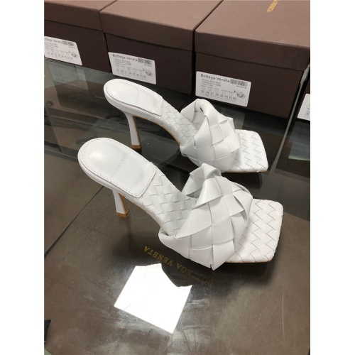 Replica Bottega Veneta BV High-Heeled Sandal For Women #560069 $81.00 USD for Wholesale